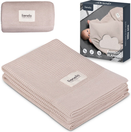 Lionelo Bambusdecke – Deluxe-Babydecke – hypoallergen – antibakteriell – antimykotisch – 100 % Bambus-Baumwolle – thermoregulierend – weich atmungsaktiv – nachhaltig – waschbar – ab der Geburt – 100 x 75 cm