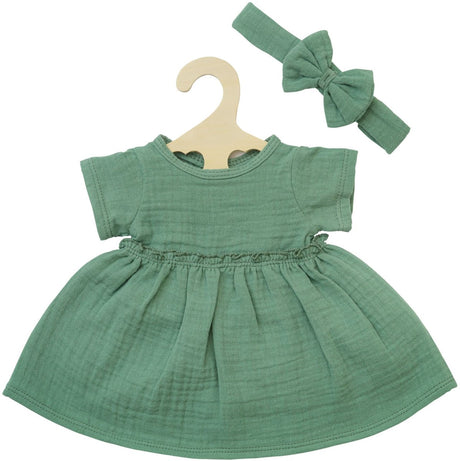 Heless Puppenkleid grün mit Rüschen, 28-35 cm