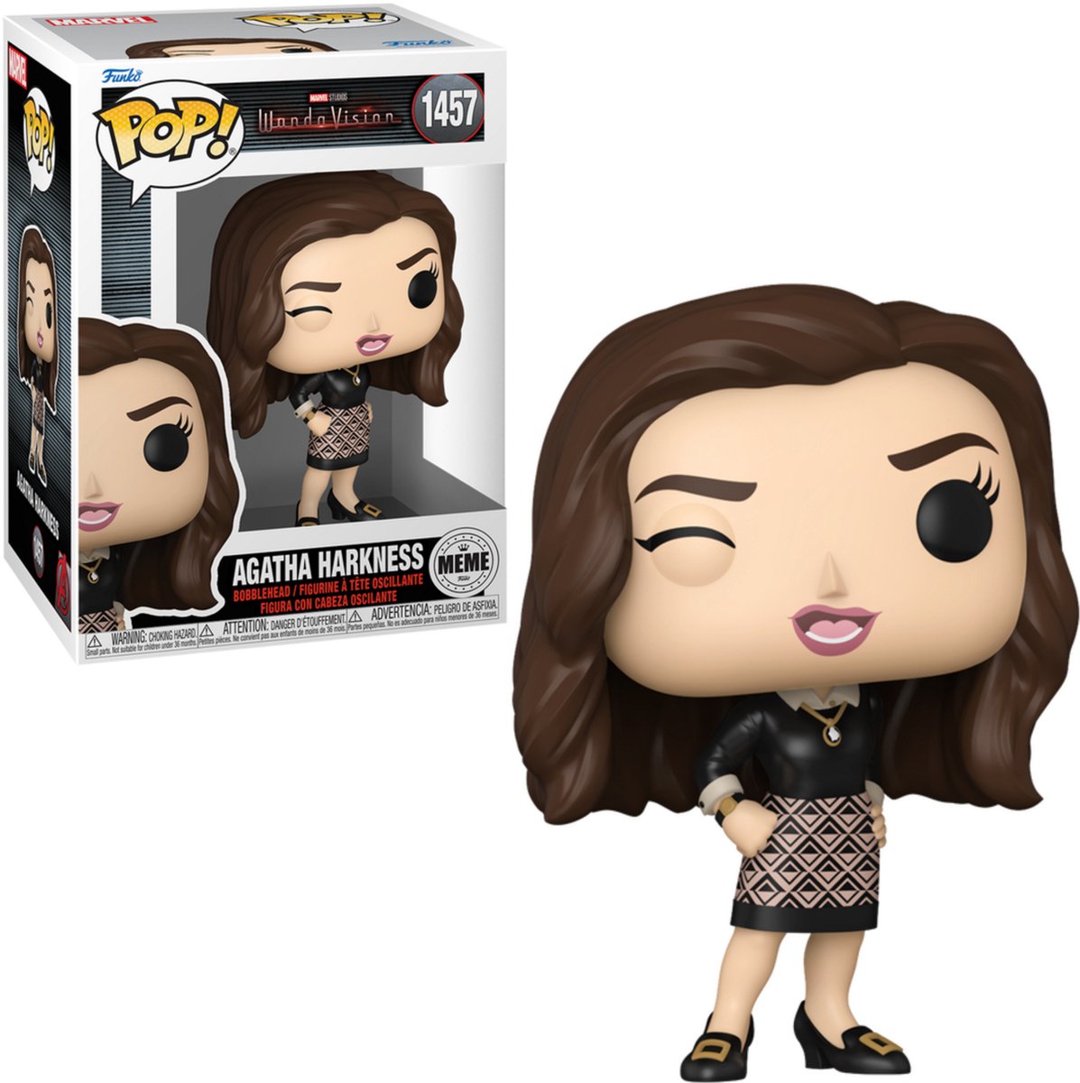 Funko-Pop! Meme – Marvel: Wandavision – Agatha Harkness #1457, exklusive Sonderausgabe