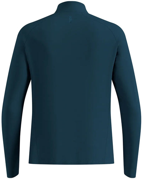 Odlo essential ceramiwarm sweatshirt met halve rits blauw xl man xl