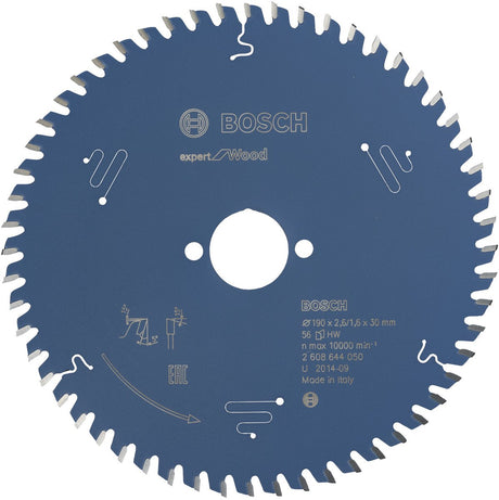 Bosch Kreissägeblatt Experte für Holz 184x30x2,6 1,6x56 t