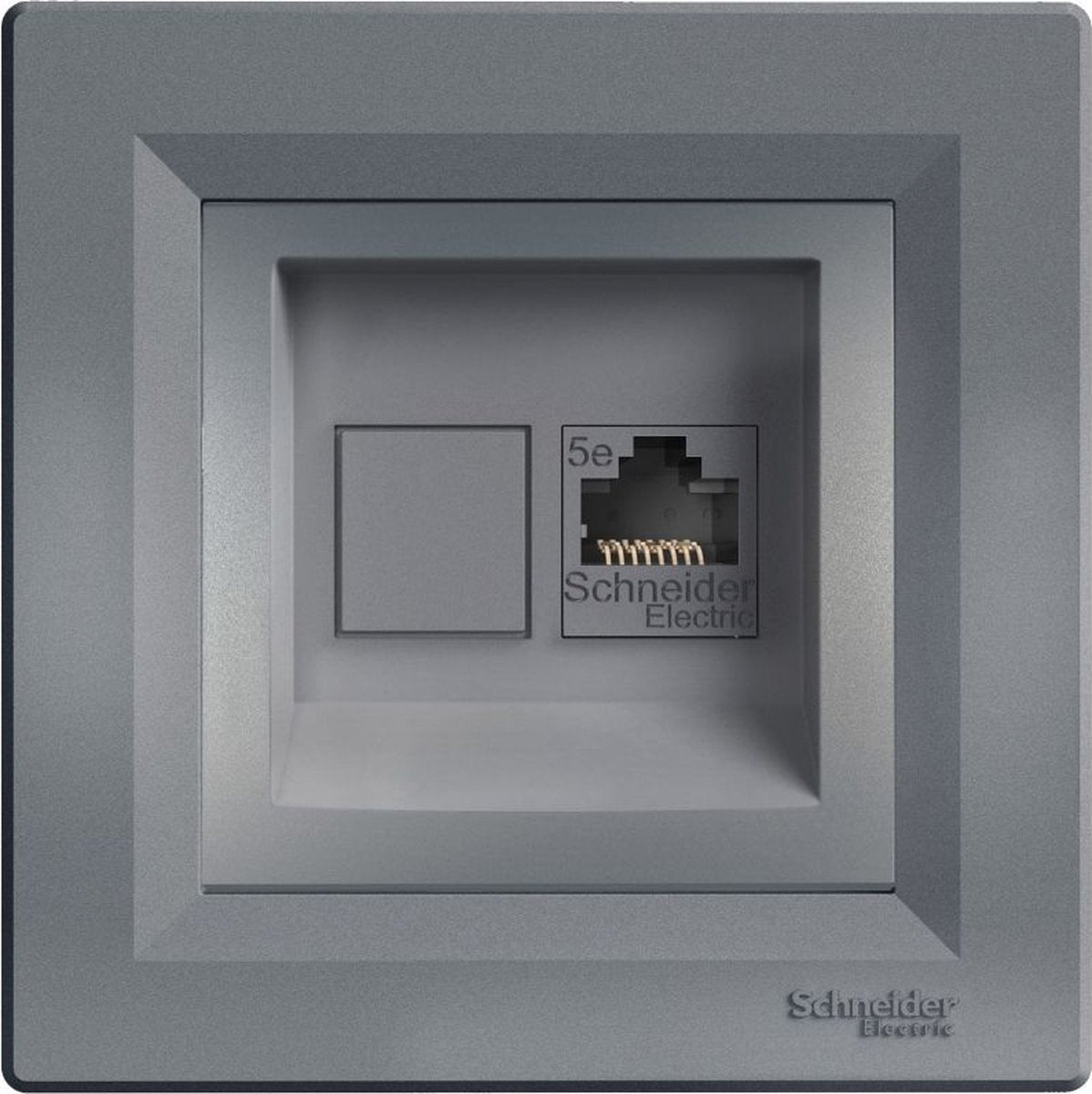 Markenloser, markenloser Schneider Electric Asfora Computersockel der Kategorie 5e aus Stahl