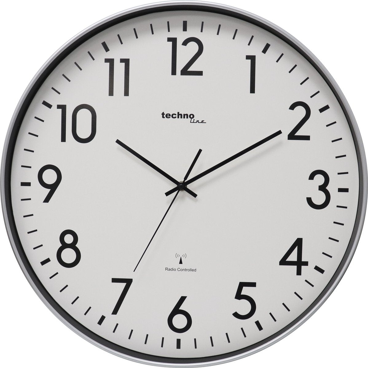 Markenlose Sans-Marque-Wanduhr Technoline WT 8998 50 cm Silber