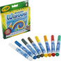 Crayola – Filzstifte – 8 waschbare Fenstermarker für Kinder