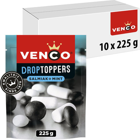 Venco Drop Toppers Salmiak Minze (10x 225gr)