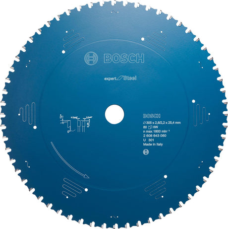 Bosch Kreissägeblatt Expert für Stahl 305 x 25,4 x 2,2 mm, 60