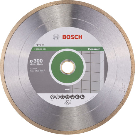 Bosch - Diamanttrennscheibe Standard für Keramik 300 x 30+25,40 x 2 x 7 mm