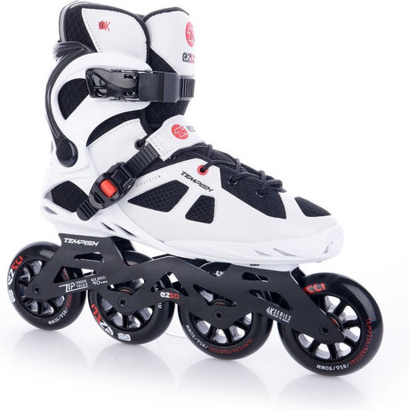 Tempish Ezza 90 Inline-Skates für Erwachsene – 4 x 90 mm Rollen – Fitness-Inline-Skates – Weiß Schwarz – Größe 44