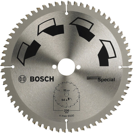 Bosch cirkelzaagblad special 230 x 30 x 2,5 mm - 64 tanden
