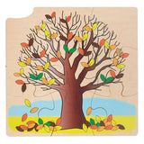 Rolf Wachstums- und 4-Lagen-Puzzle Holzwachstumsbaum, 36-tlg.