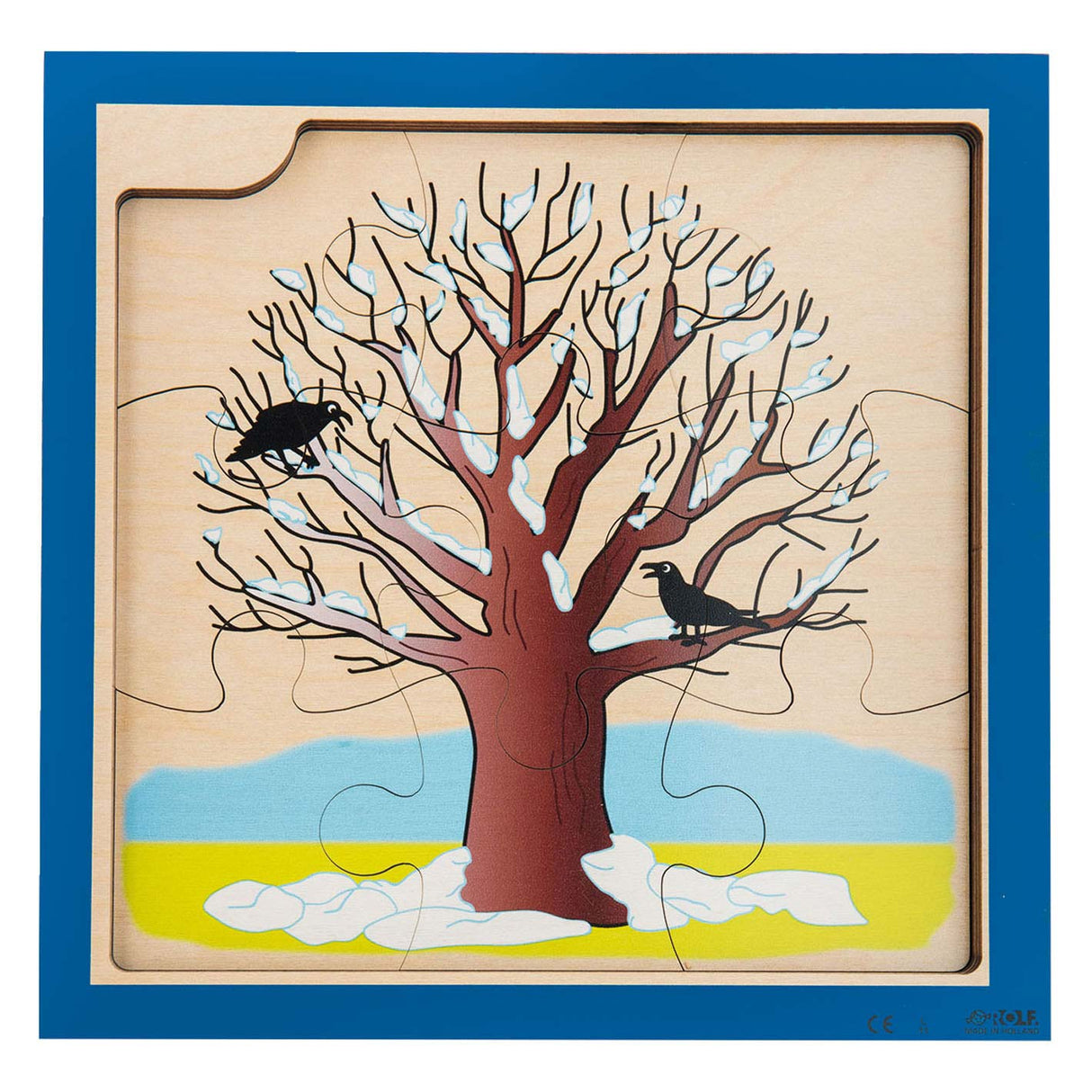 Rolf Wachstums- und 4-Lagen-Puzzle Holzwachstumsbaum, 36-tlg.