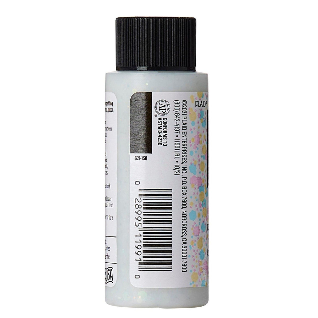 Folkart • glitzernde Pop-Acrylfarbe Schneefall 59 ml