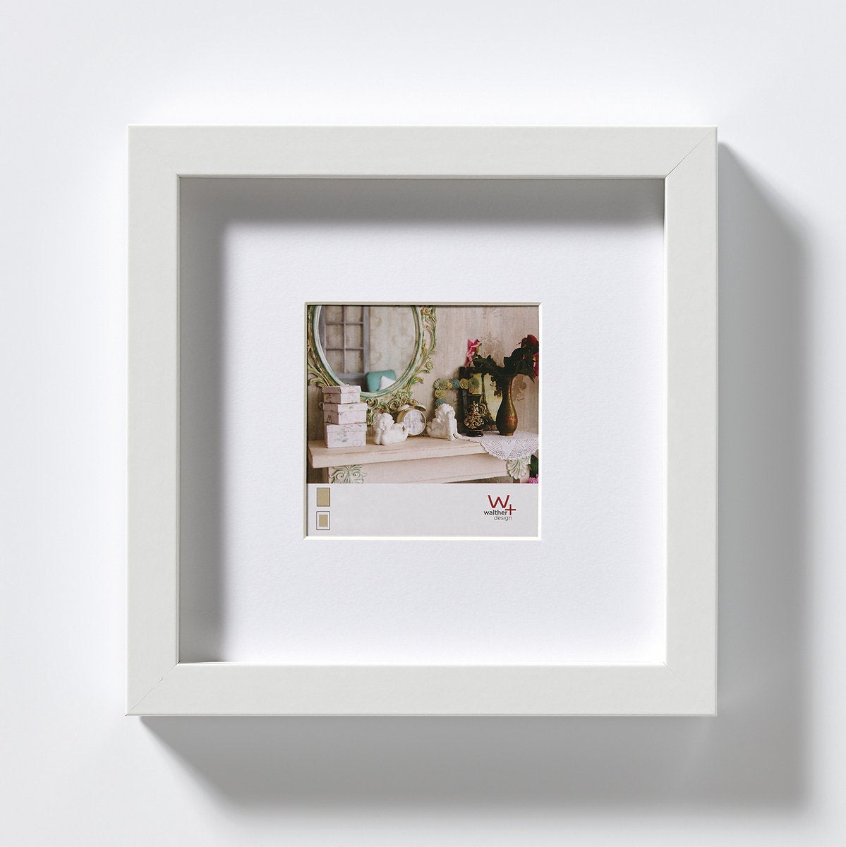 Walther Stockholm - MDF-Holzrahmen - Fotogröße 20x20 cm - Weiß