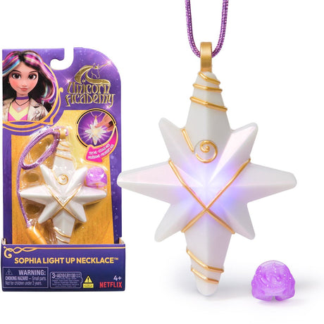Unicorn academy light-up necklace and ring | 2 Stk