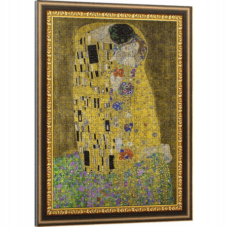 Trefl Puzzlerama 500 Teile: Gustav Klimts Kuss - gerahmt