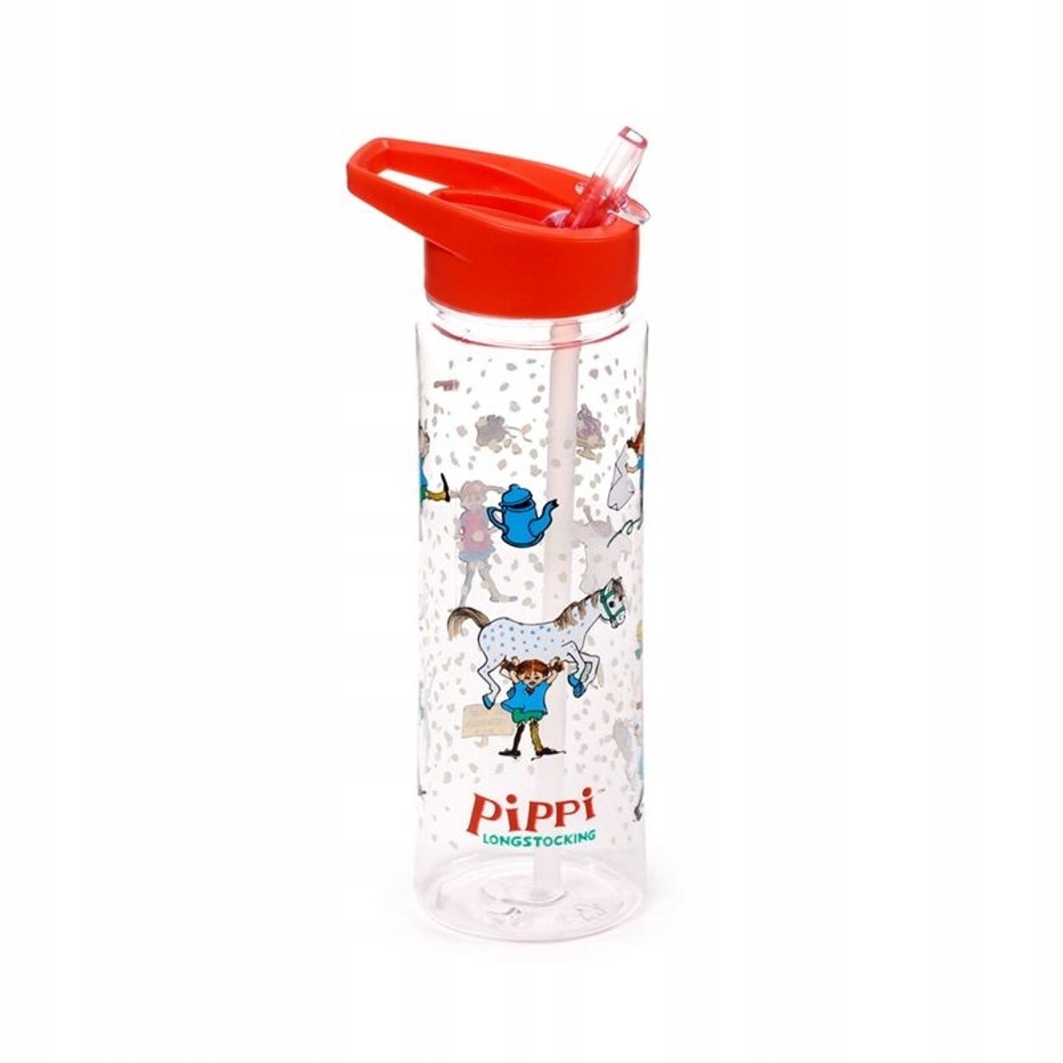 Puckator Pippi Langstrumpf Trinkflasche für Kinder 550ml – BPA-frei