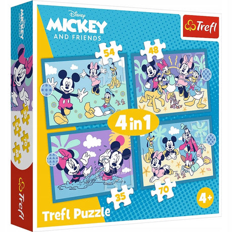 Trefl 4-in-1-Micky-Maus-Puzzles – Spiel und Spaß für Kinder
