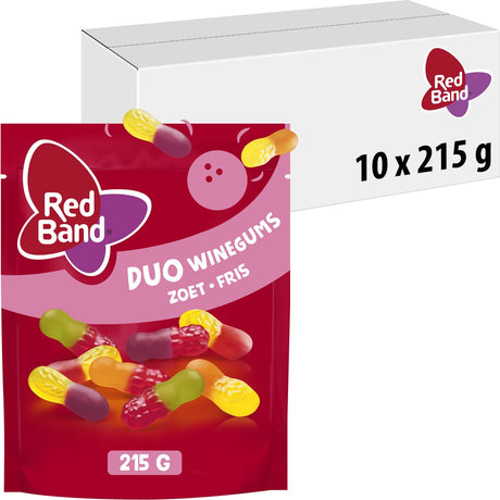 Rotes Band Duo Weingummi süß und frisch Beutel (10x 215g)