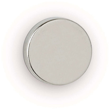 Maul Magnet rund 10 Stück 2,5 kg Stahl Metall Neodym magnetisch ø 1,2 x 0,3 cm silber