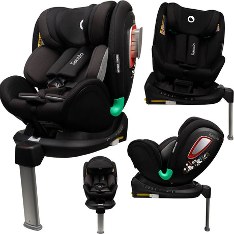 Lionelo – Antoon Plus – Autositz – ADAC-Sicherheitszertifikat – Isofix – 360-Grad-Drehung – 0 – 18 kg