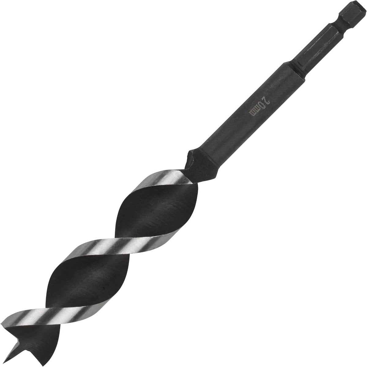 Wolfcraft – 20-mm-Schlangenbohrer für Holzbalken – 165 mm – Holzbohrer mit Sechskantschaft – Sechskant – Bohrer für Holz – 7138000