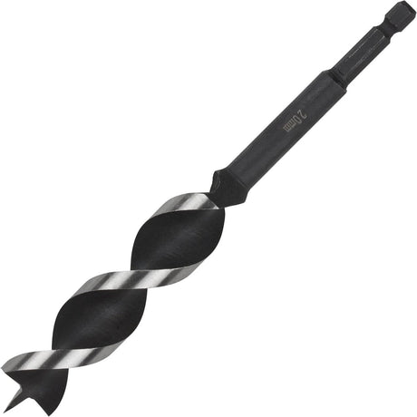 Wolfcraft – 20-mm-Schlangenbohrer für Holzbalken – 165 mm – Holzbohrer mit Sechskantschaft – Sechskant – Bohrer für Holz – 7138000