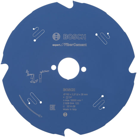 Bosch Kreissägeblatt Faserzement – 190 x 30 x 2,2 mm – T4 – 2608644125