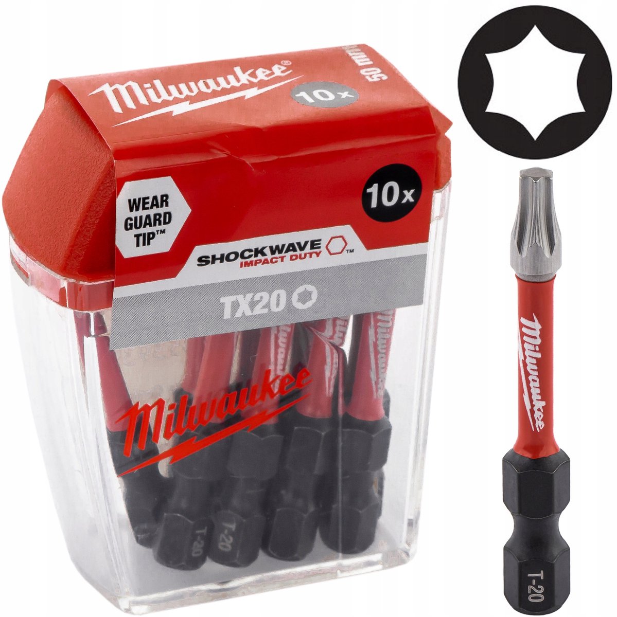 Milwaukee Zubehör Shockwave Gen II TX20 50 mm 10 Stück – 4932430877