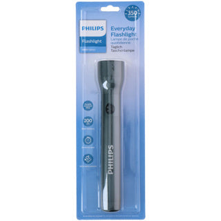 Philips Taschenlampe - SFL4003T 10 - LED-Taschenlampe - inkl. 6 AA-Batterien – 350 Lumen – Schwarz – IPX4 wasserdicht – tragbare Lampe