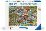 Ravensburger Puzzle Holiday Resort 1 – Camping-Cartoon-Puzzle 1000 Teile.