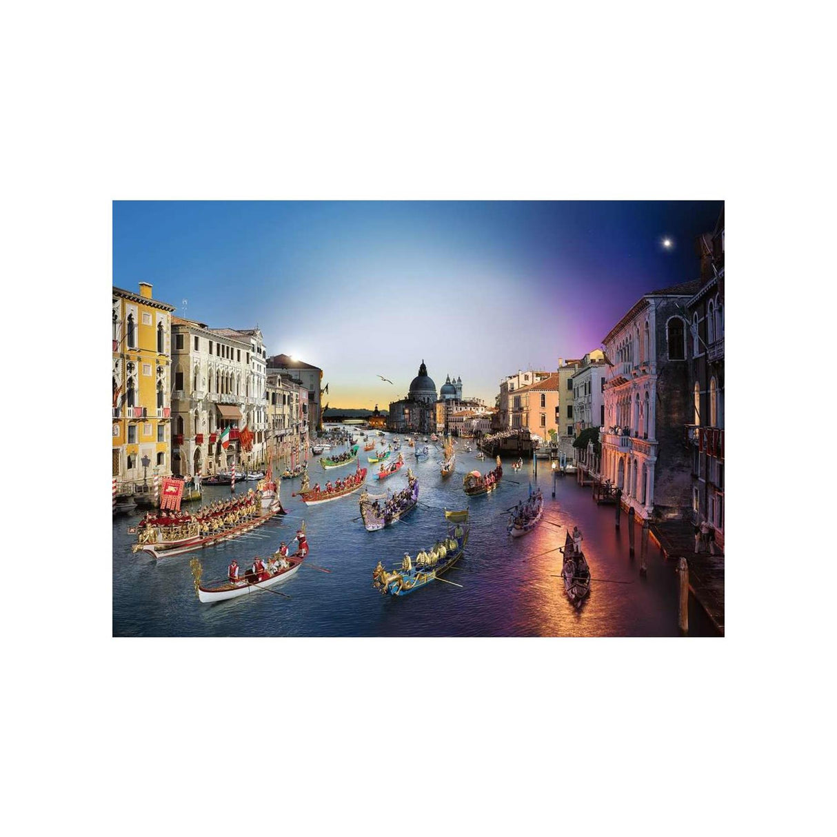 Ravensburger Puzzle Venedig vom Tag zur Nacht - 1000 Teile.