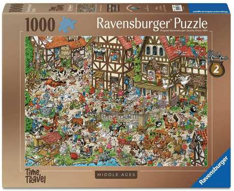 Ravensburger Ray's Comic-Serie – Zeitreise 2 – Mittelalter – 1000-teiliges Puzzle