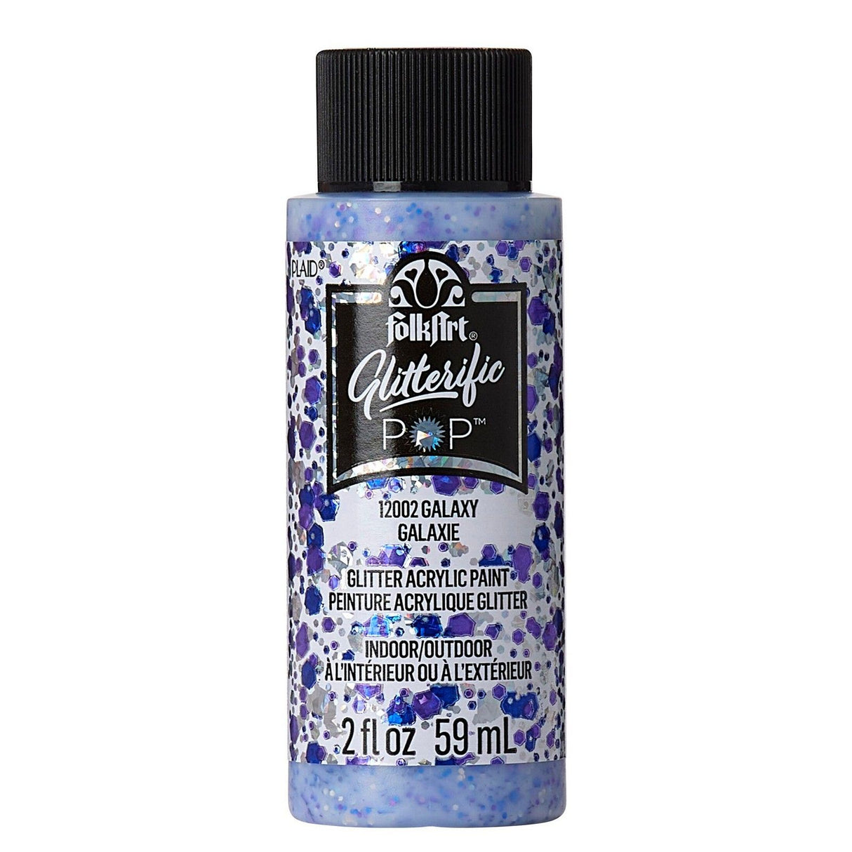 Folkart • Glitzernde Pop-Acrylfarbe Galaxy 59 ml