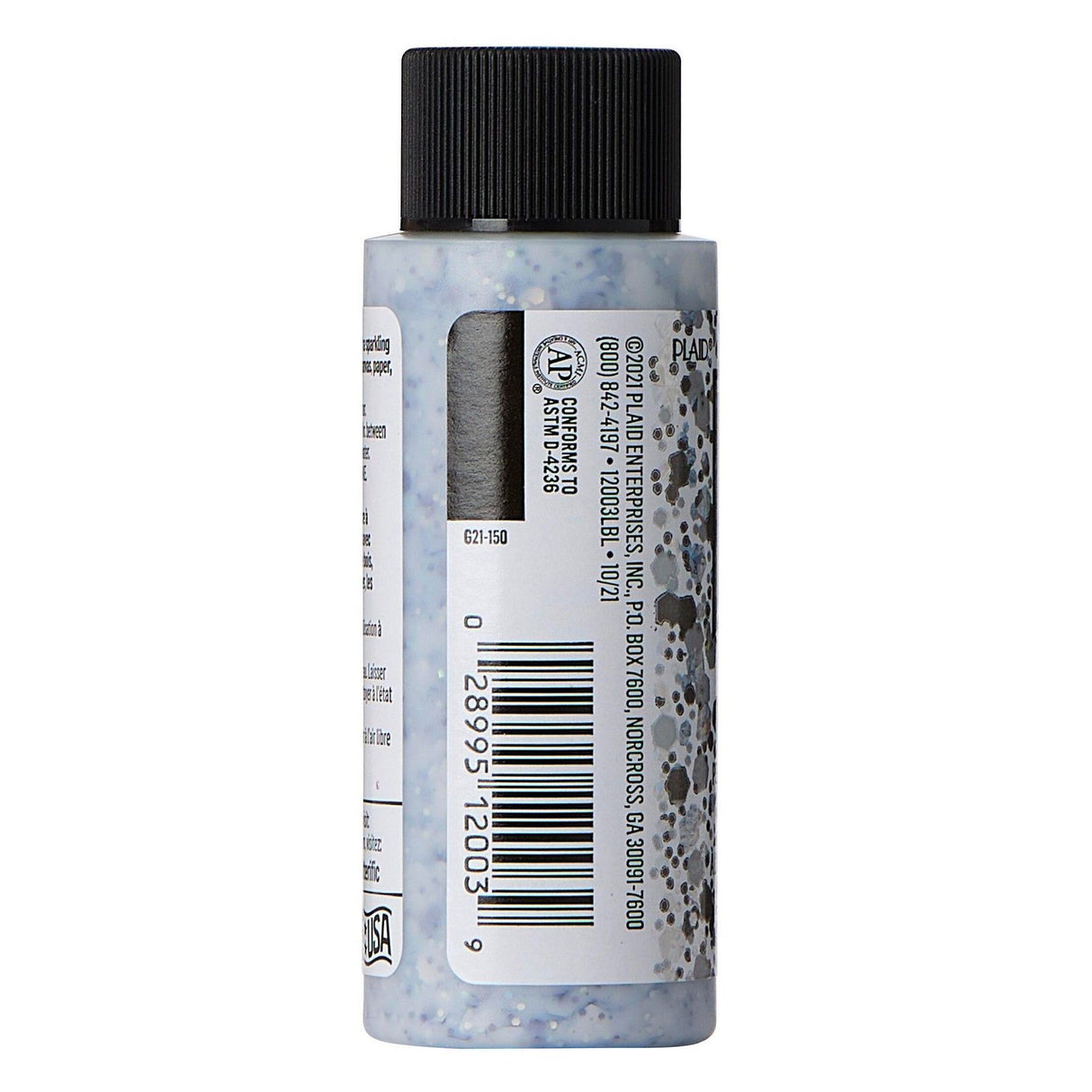 Folkart • glitzernde Pop-Acrylfarbe „Silver Lining“, 59 ml