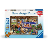 Ravensburger Puzzle Flugzeug- und Zugreparatur, 2x24tlg.