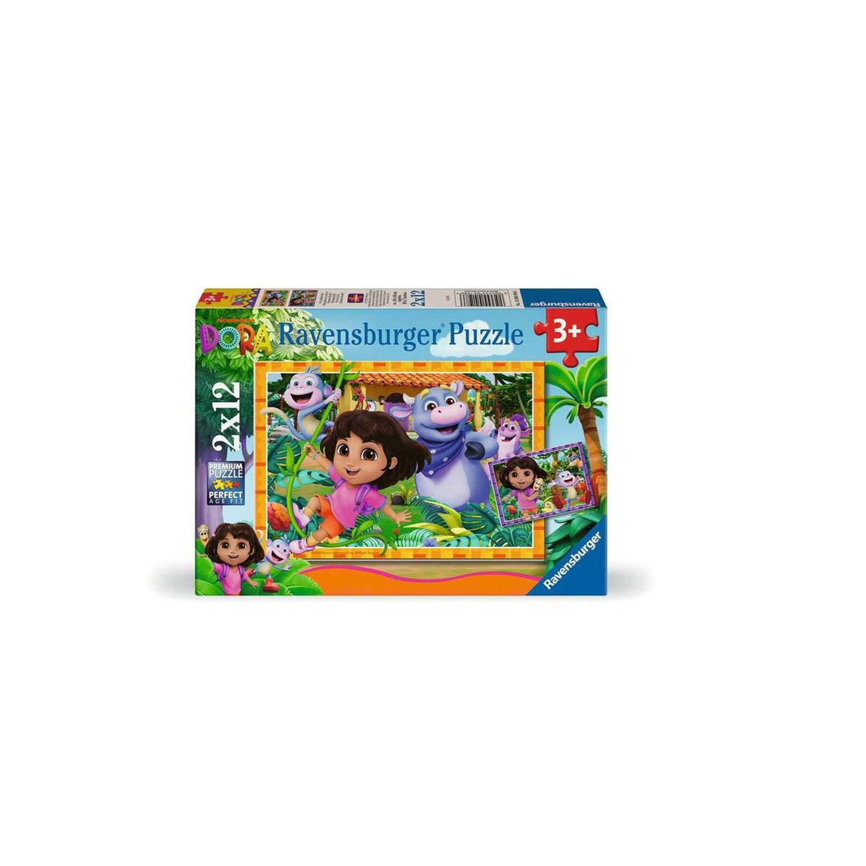 Ravensburger Puzzle Dora die Entdeckerin Wir schaffen das! - 2x12Stk.