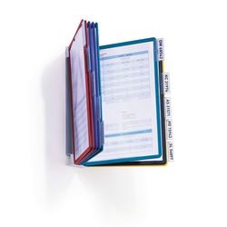 Robuster Wandhalter | 10 Sichttafeln | Metall | mit Profilrahmenf. | 1 Stück - 556700 556700