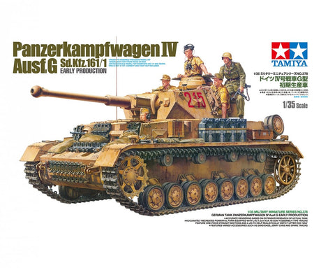 Tamiya Modellbausatz Militärfahrzeuge - 35378 Panzerkampfwagen IV Ausf. g sd.kfz. 161 1 frühe Prod. Kunststoff - 1:35 - Modellbau