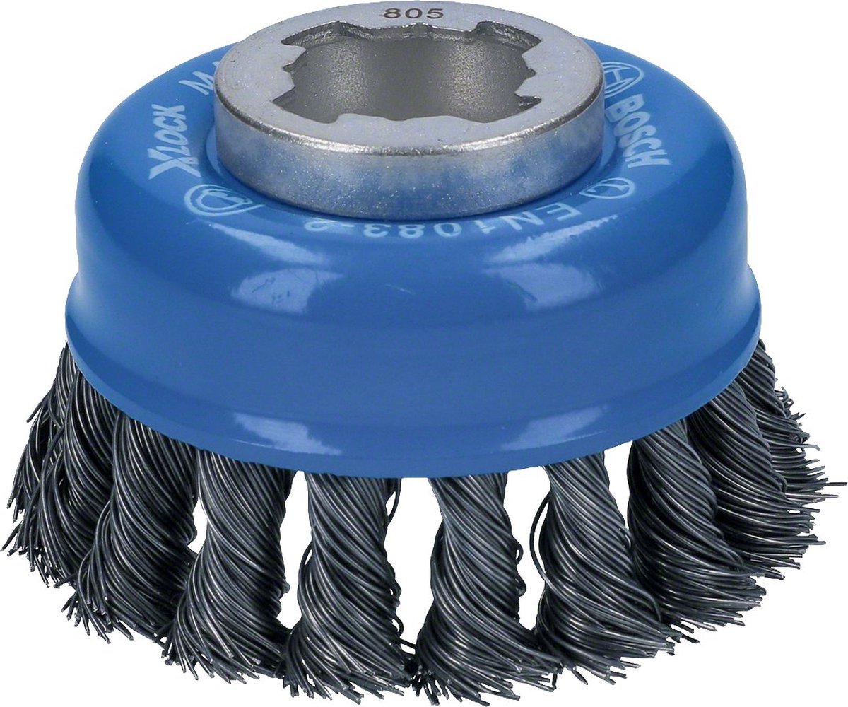 Bosch Zubehör Topfbürste X-Lock Heavy für Metall, 75 mm, 0,5 mm, geflochtener Stahldraht 2608620727 1 Stück(e)