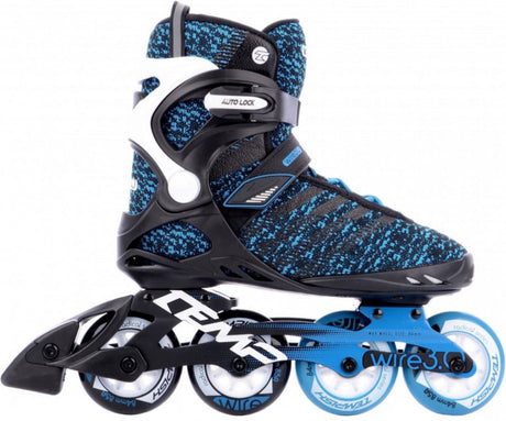 Tempish Wire 3.0 84 Inline-Skates – 4x84mm Rollen – Fitness-Inline-Skates – Schwarz Blau – Größe 43