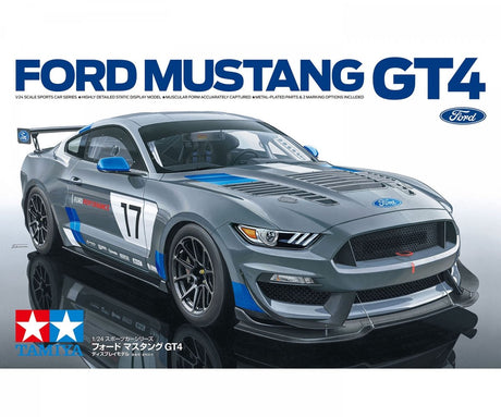 Tamiya Modellbausatzauto – 24354 Ford Mustang GT4 Kunststoff – 1:24 – Modellbau