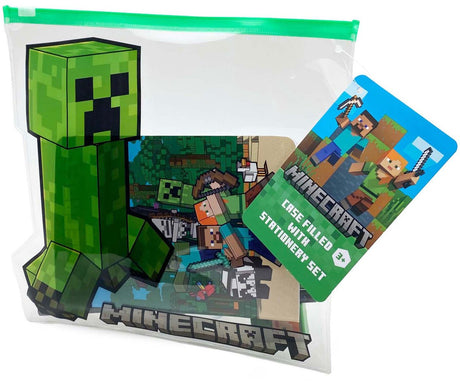 Federmäppchen in Minecraft-Form, gefüllt