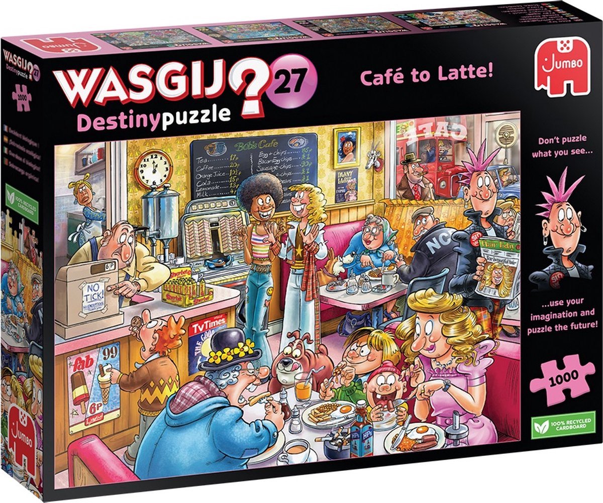 Jumbo Wasgij Destiny 27 Puzzle Das Café!, 1000 Teile.