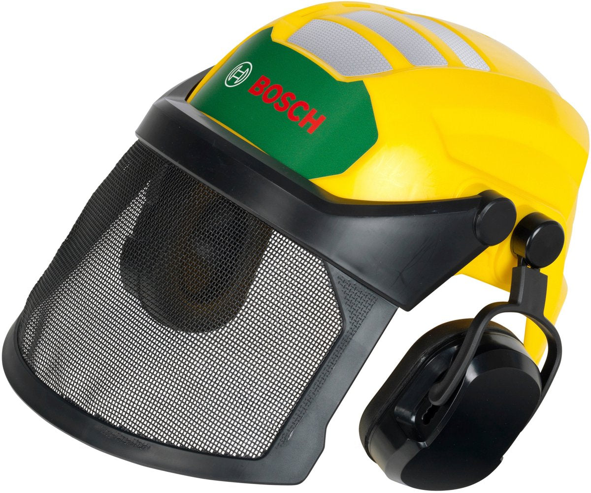 Klein toys - bosch helm met oorbeschermers - 31x17.5x21 cm - ideaal voor buitenavonturen - geel groen