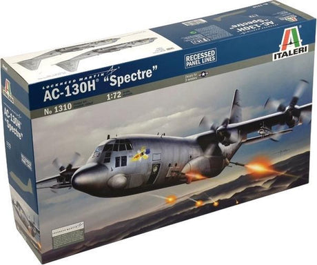 Italeri Modellbausatz Militärfahrzeuge – 1310 ac-130h Spectre Plane aus Kunststoff – 1:72 – Modellbau