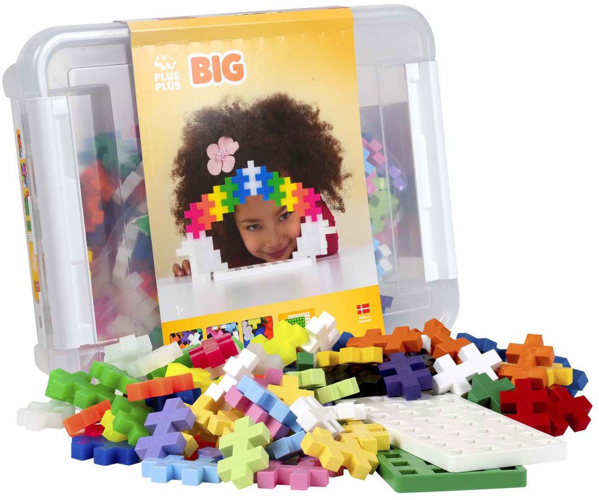 Plus-Plus große Aufbewahrungsbox 200-teiliger Baukasten – 3413 – Konstruktionsspielzeug – Konstruktionsspielzeug – Set mit Bausteinen – ab 1 Jahr