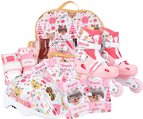 Tempish Baby Skate Set Wild Kinder Inlineskates - Inlineskates Set - Verstellbar - Größe 30-33