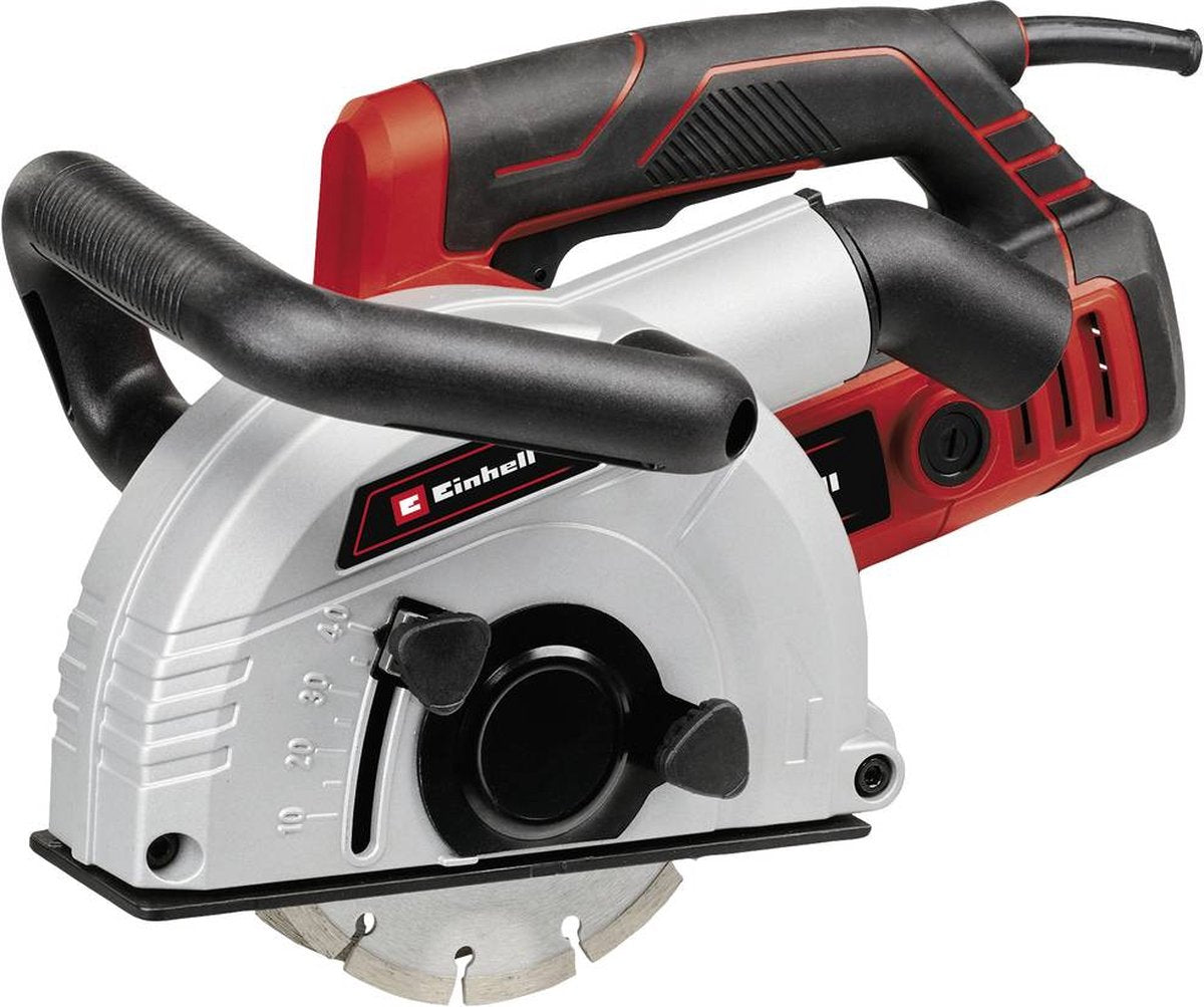 Einhell Wandmühle te-ma 1700 - 1700 W - ø150 mm - Nuttiefe 8-40 mm - Nutbreite 8-38 mm - Staubabsaugung - inkl. 4x Diamant-Schleifscheiben