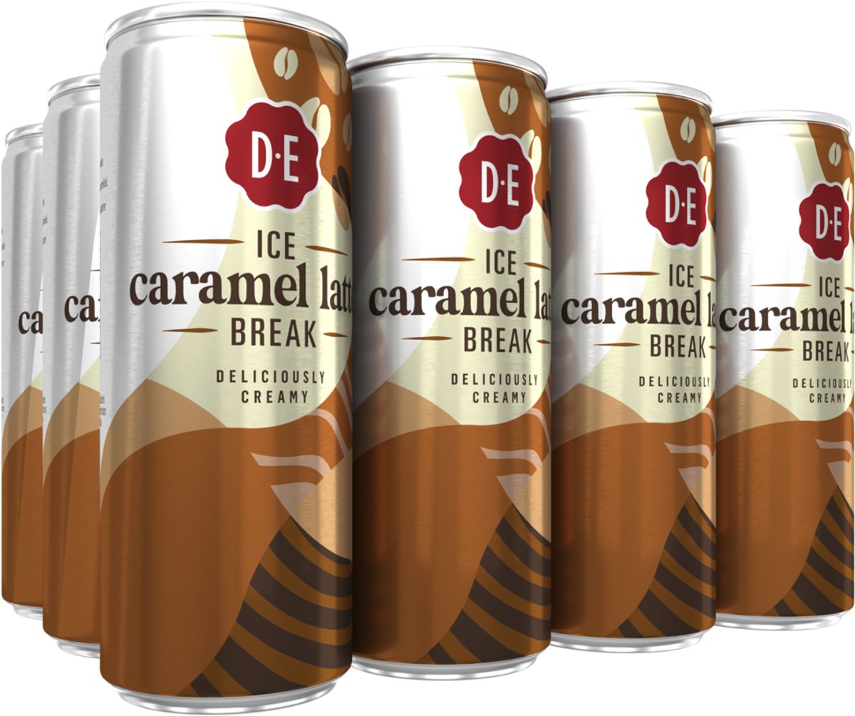 Douwe egberts ice caramel latte ijskoffie - 12 x 250 ml