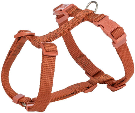 Trixie Hundegeschirr – verstellbares H-Geschirr Rost 75-120 cm – robust und bequem mit Klickverschluss